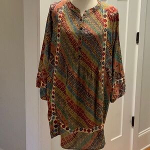 VINTAGE Silk Tolani Tunic/Dress